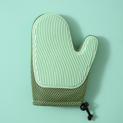 Guantes de Masaje de Silicona y Cepillos para Eliminación de Pelo de Mascotas