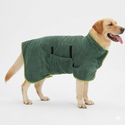 Bata de Baño Secado Rápido para Mascotas