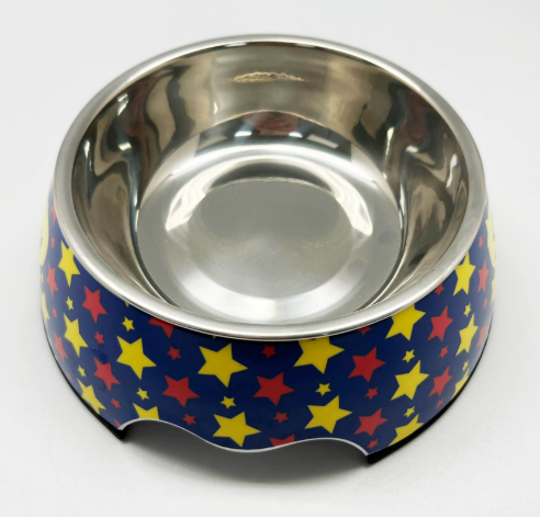 Cuenco para Mascotas de Acero Inoxidable Antideslizante de Doble Uso