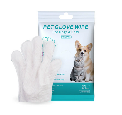 Guantes y Toallitas para Limpieza de Mascotas