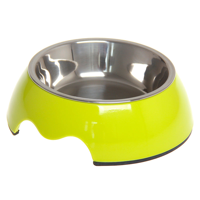 Cuenco para Mascotas de Acero Inoxidable Antideslizante de Doble Uso
