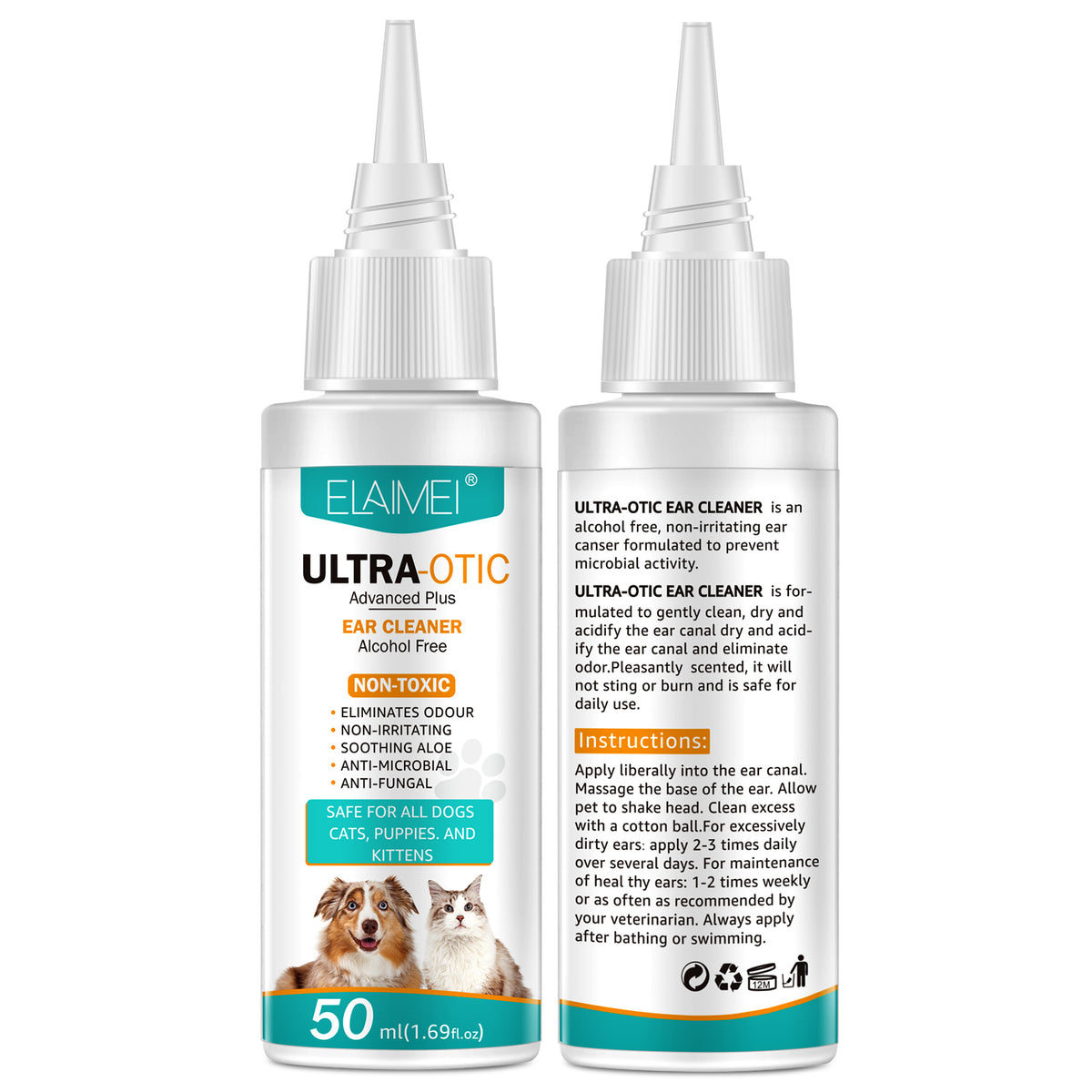 Limpiador de Oídos para Mascotas 50ml