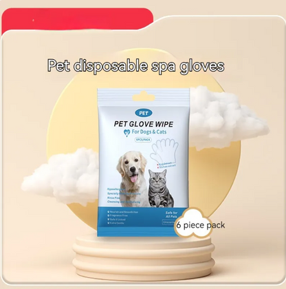 Guantes y Toallitas para Limpieza de Mascotas