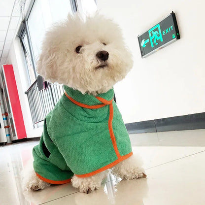 Bata de Baño Secado Rápido para Mascotas